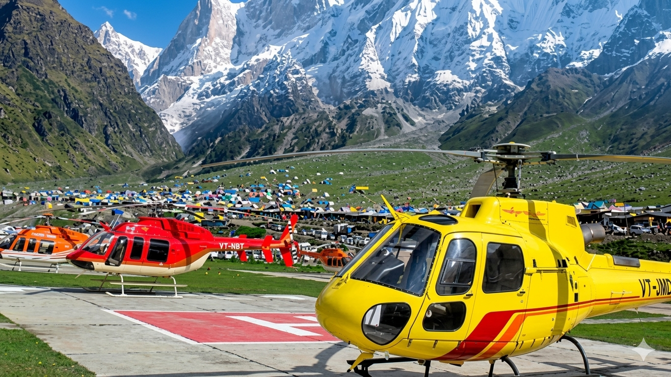 Olympus Jets Chardham Helicopter Package prices 2026 from Sahastradhara Helidrome Dehradun – Kedarnath VIP, Do Dham & full Char Dham tours.
